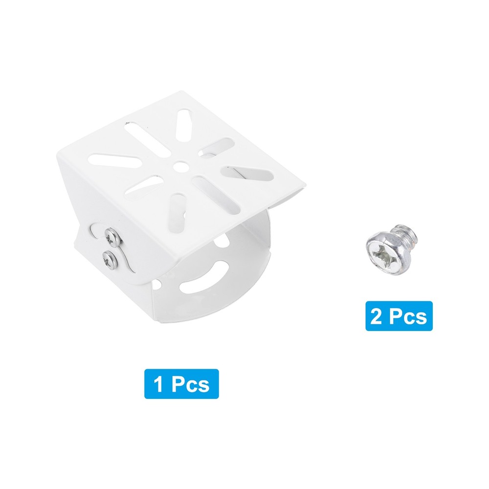 1 Pcs 2" Security Camera Joint Mounting CCTV IP Installation for Safety White