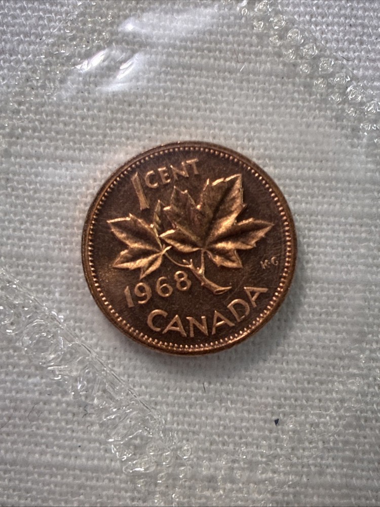 1968 Canada 6-Coin Uncirculated Mint Set - Gem UNC Condition with Envelope