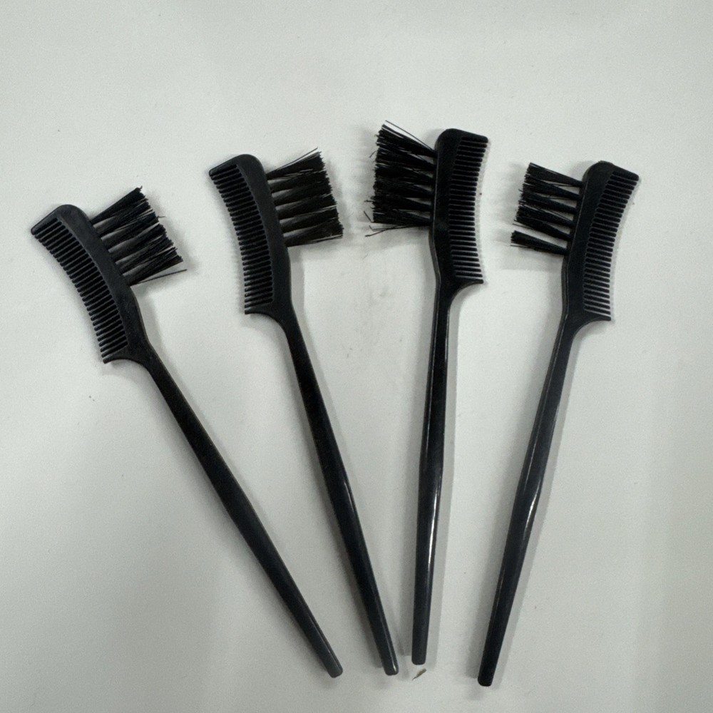 4 Pack - BASIC BEAUTY Eyebrow Brush & Eyelash Comb