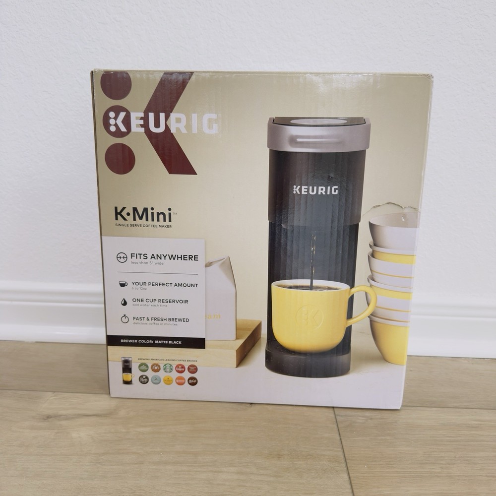 Keurig K-Mini K-Cup Coffee Maker Black Compact Single Serve Fast Brew