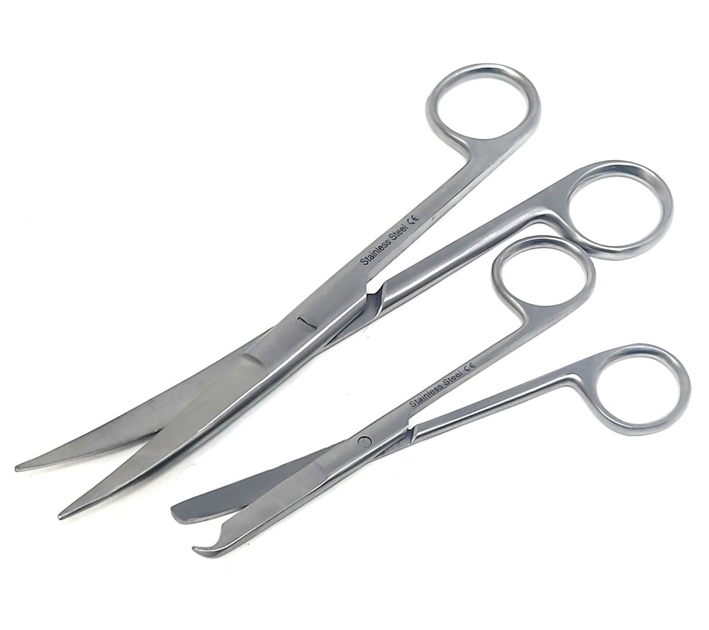 Operating Dissecting Scissors 6.5" Sharp/Sharp CRV + Suture Stitch Scissors 4.5"