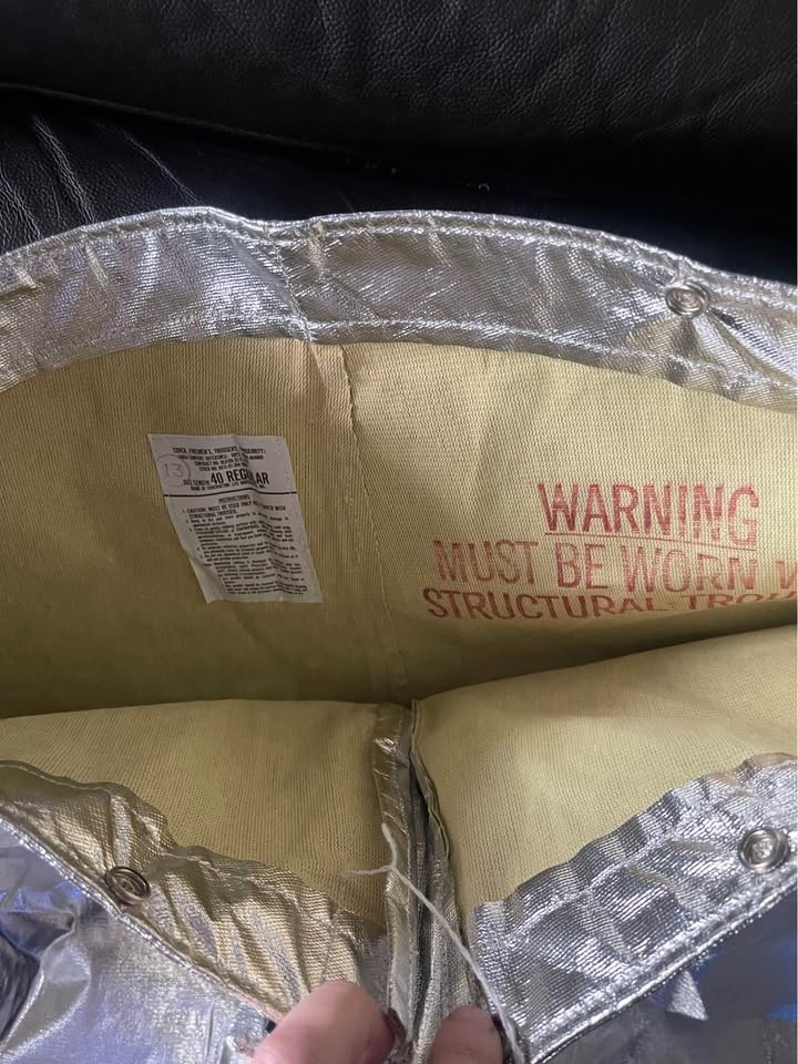 Firemen's Aluminized Proximity Trousers Medium 40 Regular