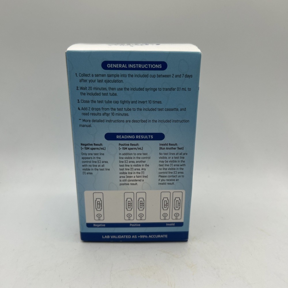 Leaping Lynx Sperm Concentration Test Kit FDA Cleared 99% Accurate Exp 5/2026