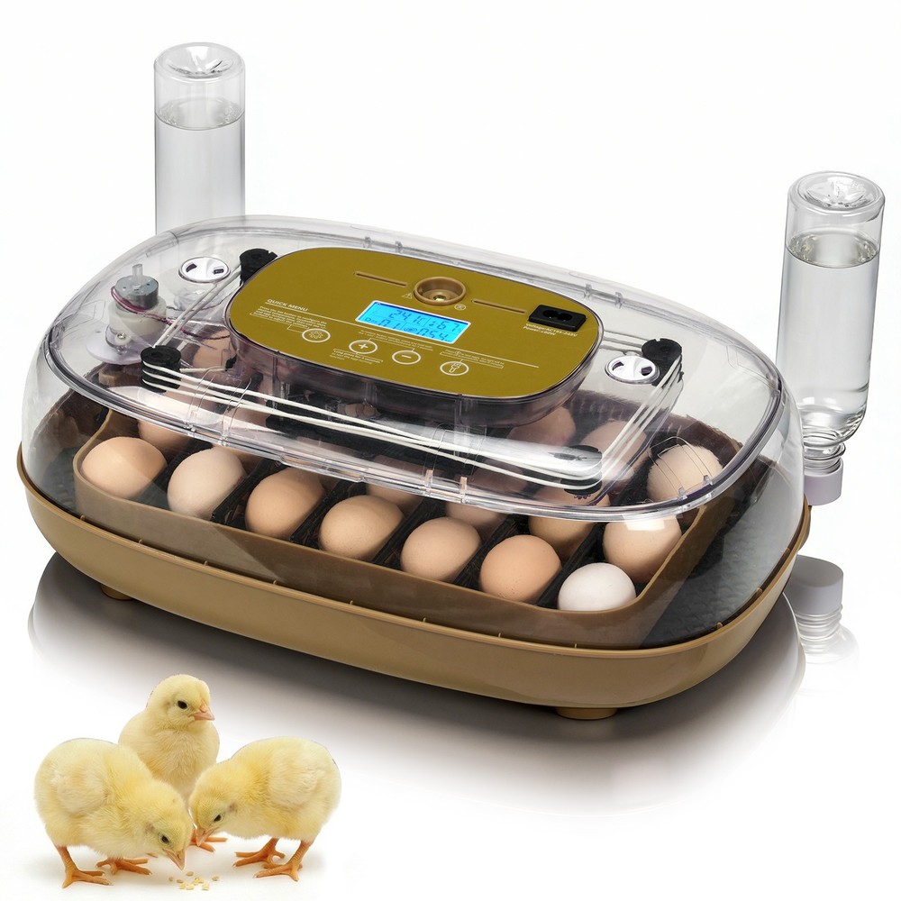 Incubators for Hatching Eggs, 24 Egg Incubator w/Automatic Egg Turning and Humid