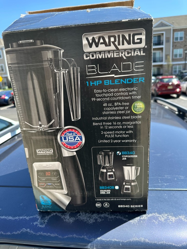 Waring Commercial Bar Blender Bb340 Workd Great!