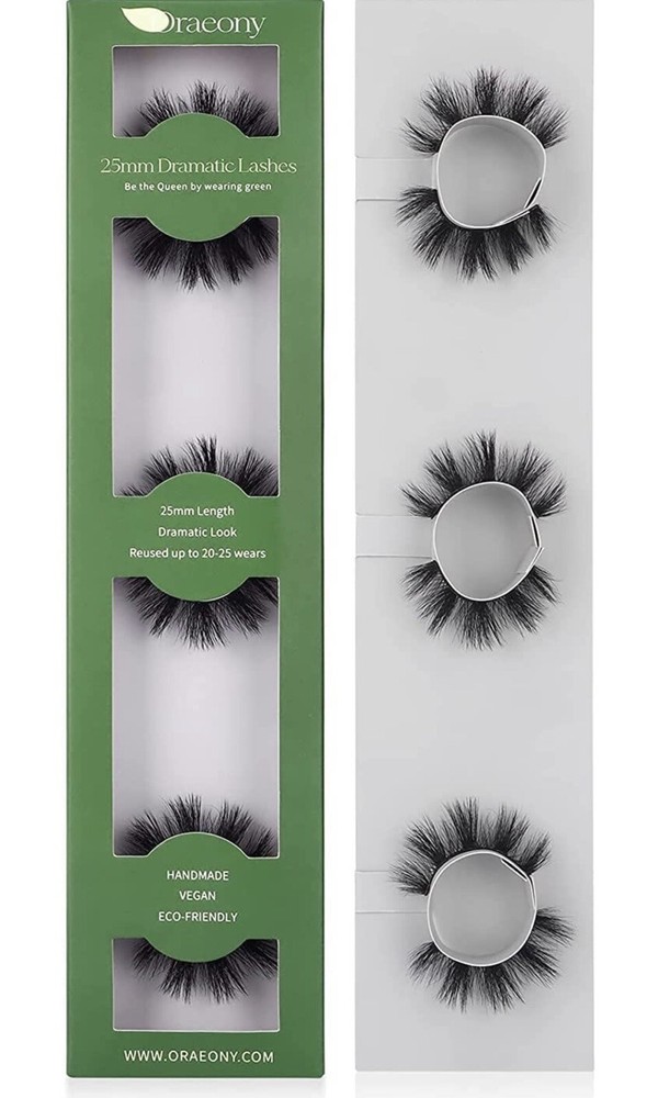 False Eyelashes, Eyelashes 3 Pairs LTD18 25mm Dramatic Lashes