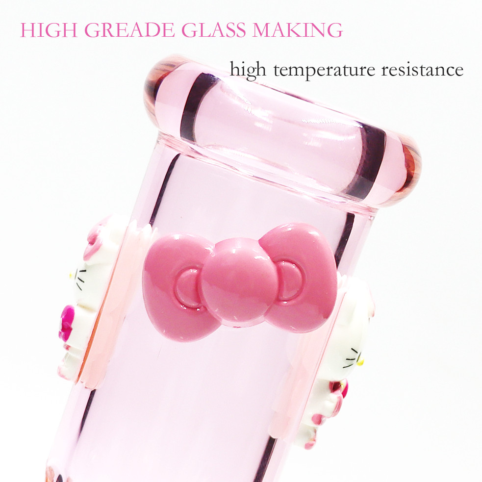 Mini Pink Hello Kitty 6.5''Hookah Glass Smoking Waterpipe BEAKER bong &14mm*USA*