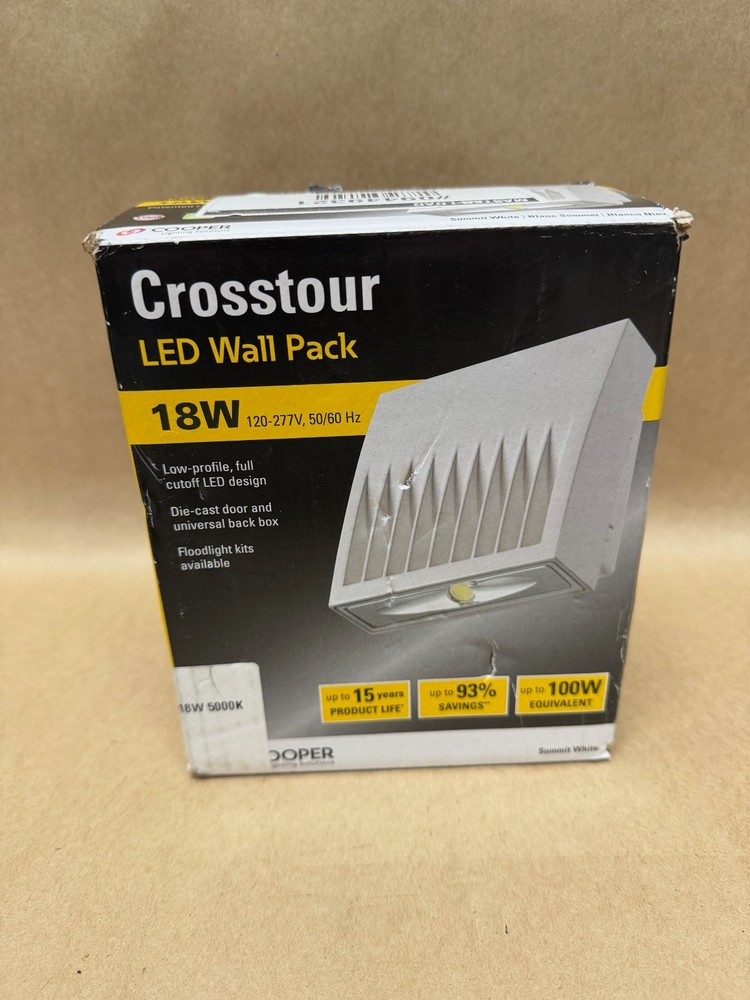 Cooper Lighting Crosstour LED Wall Pack 18W *NEW*