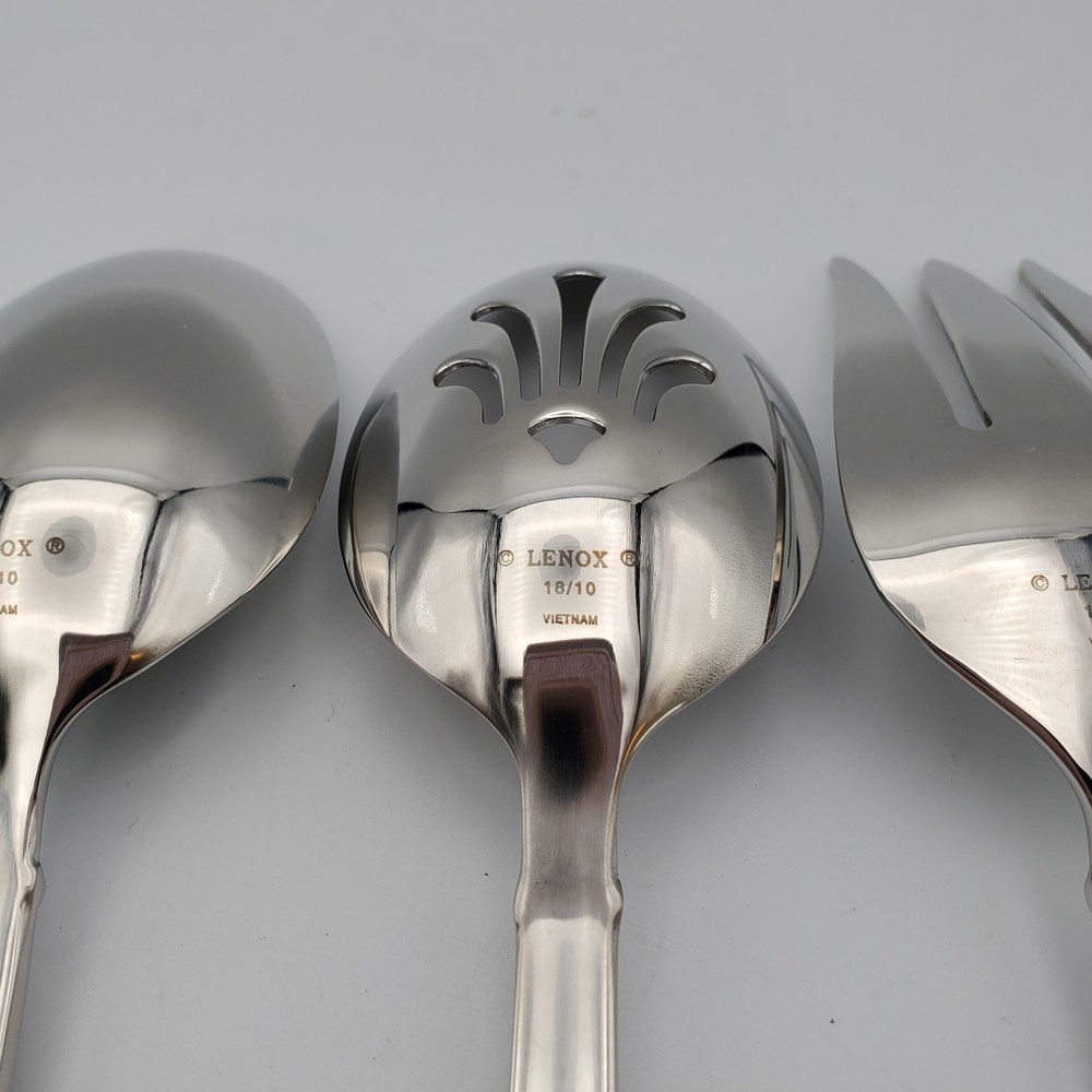Lenox "Summerton" Stainless Flatware 5 Piece Hostess Set /Pattern code LF SUM