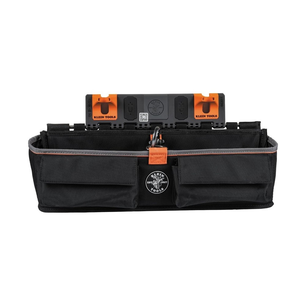 Klein Tools BC511S Bucket Work Center Large Tool Pouch, S Hook Rail System Ac...