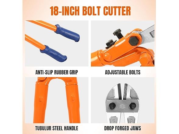 WADFOW 18" Medium Size Bolt Cutter