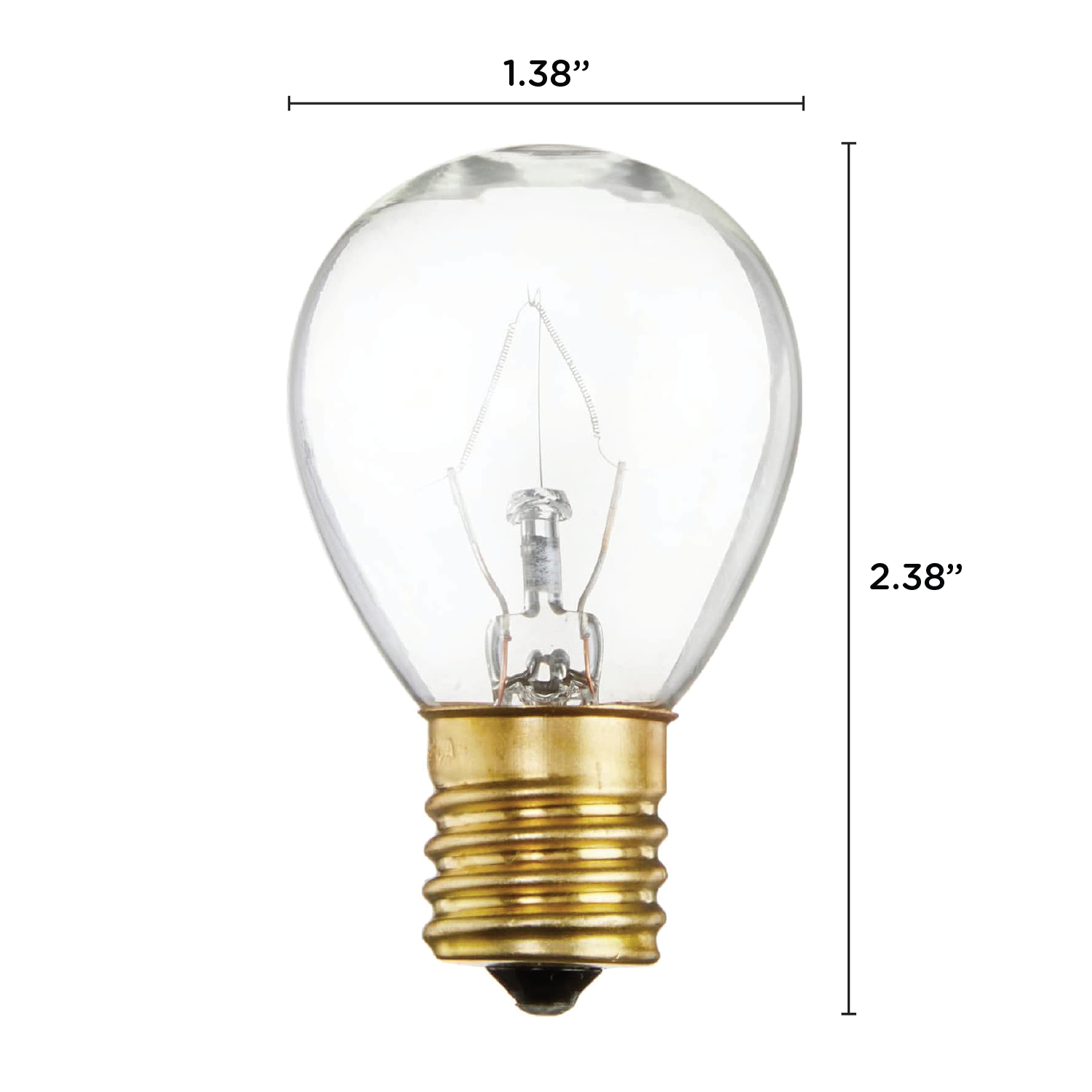 10 Pack 40S11/N Clear Hi-Intensity Light Bulbs 40W 120V S11N Intermediate E17