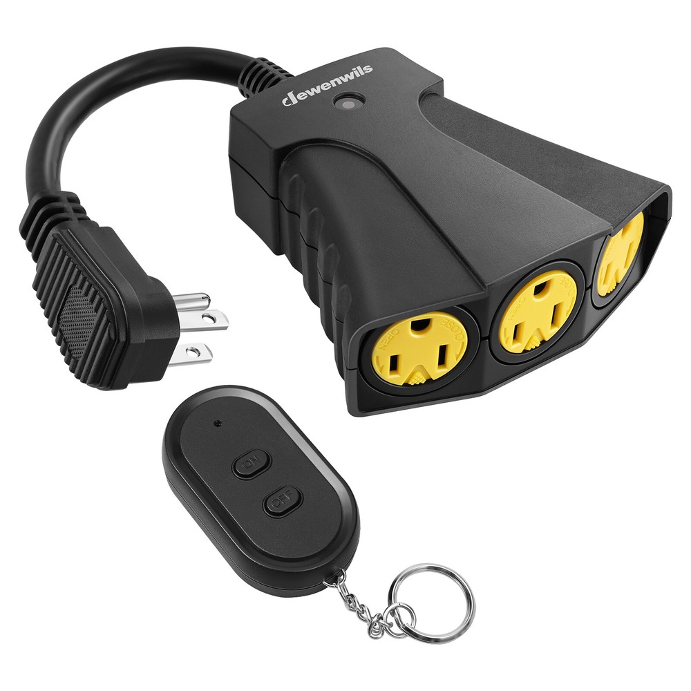DEWENWILS Outdoor Wireless Remote Control Light Switch Outlet Plug 100 FT Range