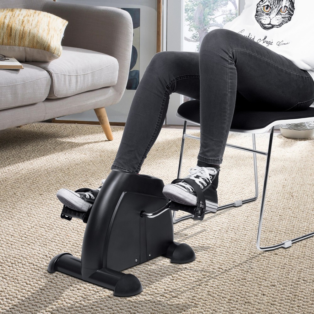 Mini Exercise Bike Pedal Exerciser Cycle Adjustable Resistance w/LCD Display