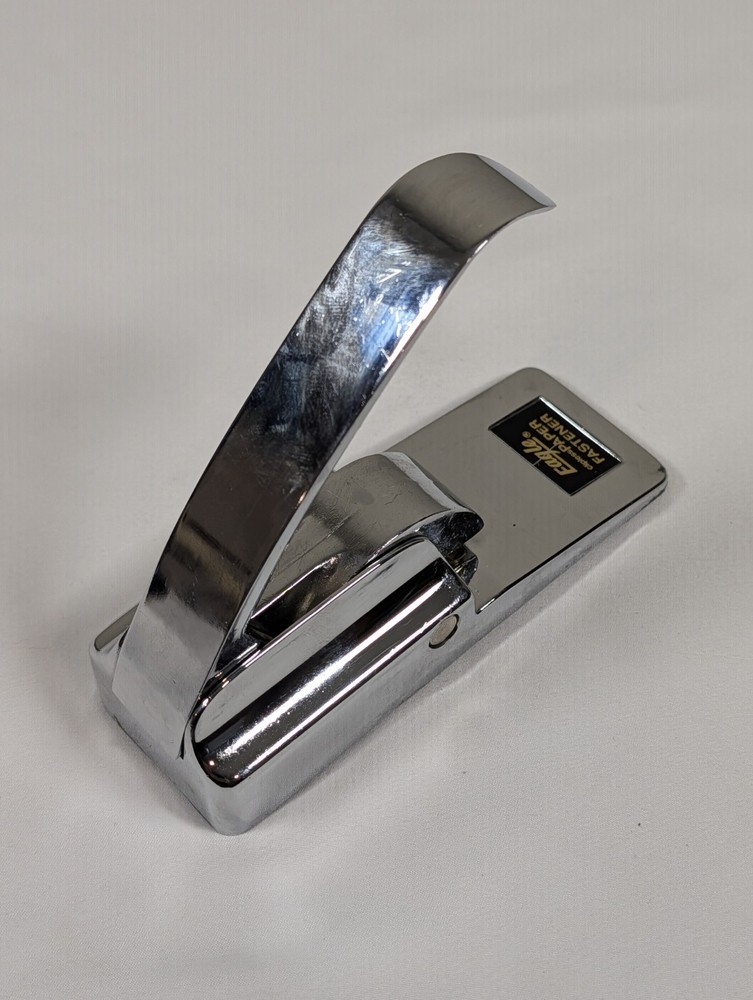 Clipless Paper Fastener Stapleless Stapler Vintage Office Tool