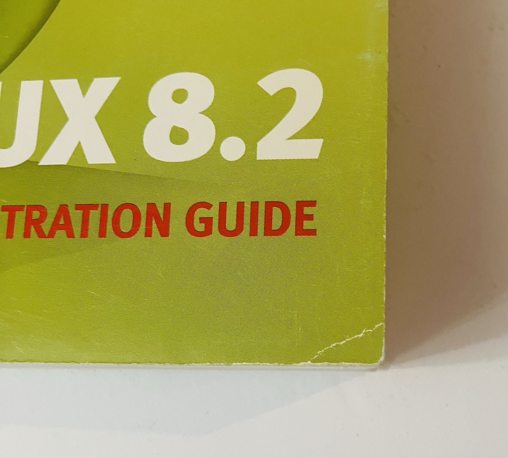 SuSE Linux 8.2 Administration Guide (2003) Vintage Linux Manual | VG Condition