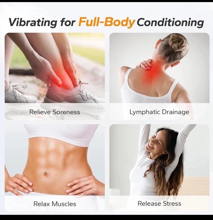 MERACH 2398 Vibration Plate Exercise Machine Vibration Plate Bluetooth Auto Mode