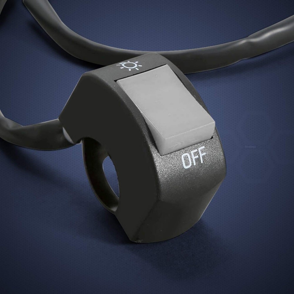 2 Pcs Motorcycle Handlebar Switch with On Off Push Button for U5 U7 U2-7/8inch