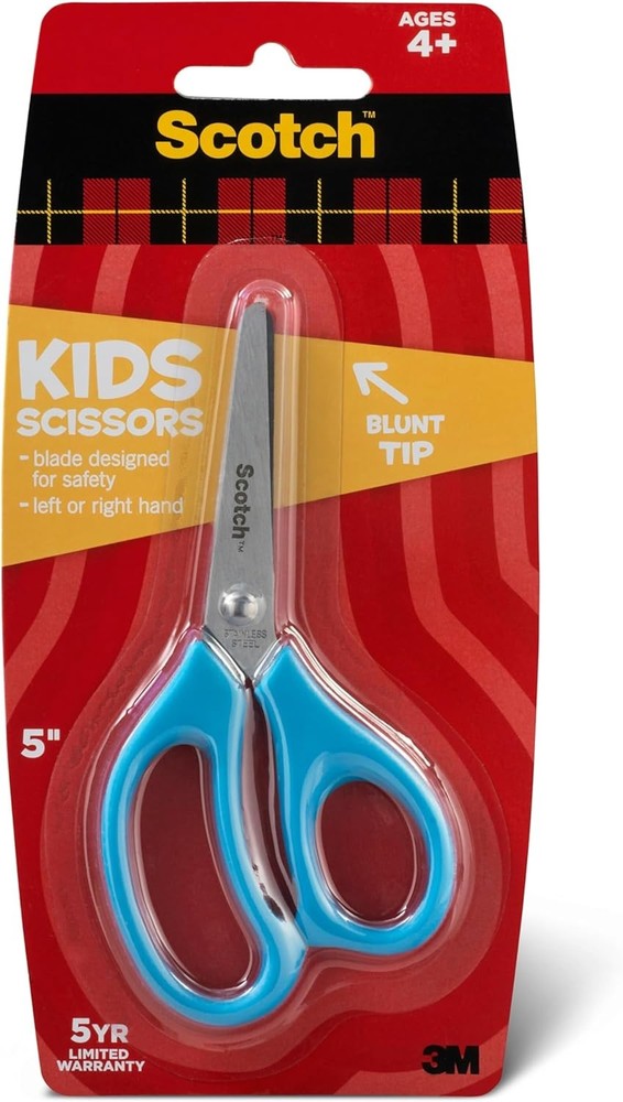 Blunt Kid Scissors, Ideal for School and At-Home Crafting Projects