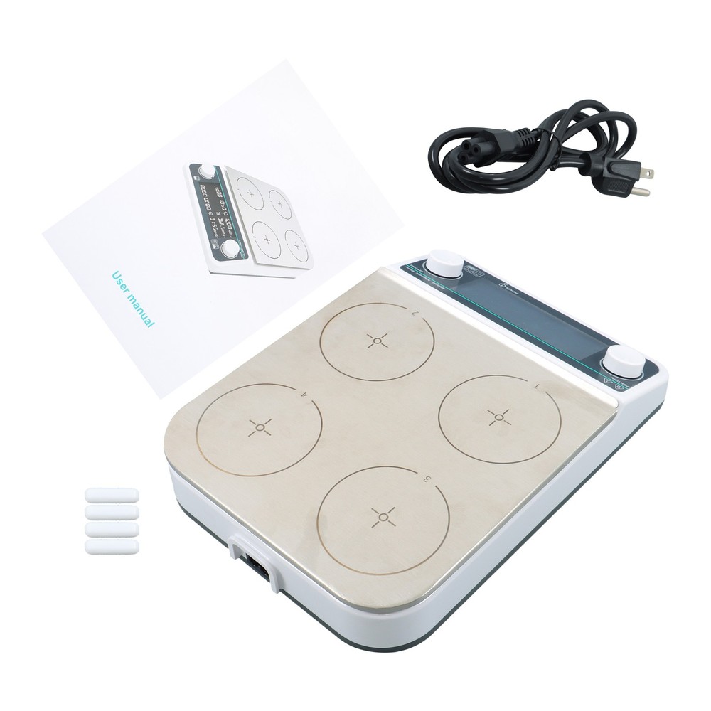 Digital Multi Position Magnetic Stirrer With Heating 4 Position 4*500ml Volume