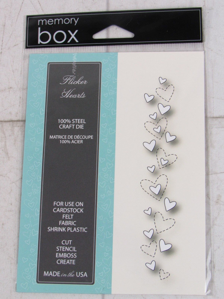 Memory Box Steel Craft Die, Flicker Hearts, 99332