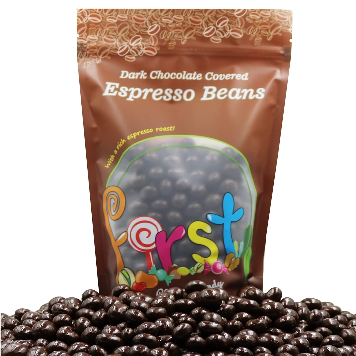 FirstChoiceCandy Chocolate Covered Roasted Espresso Coffee Beans