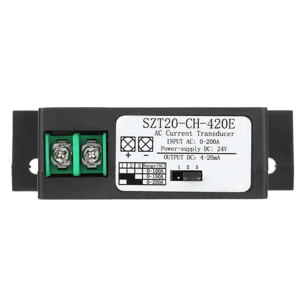 Current Transducer Transmitter Transformer Sensor AC Current Converter 0-200A