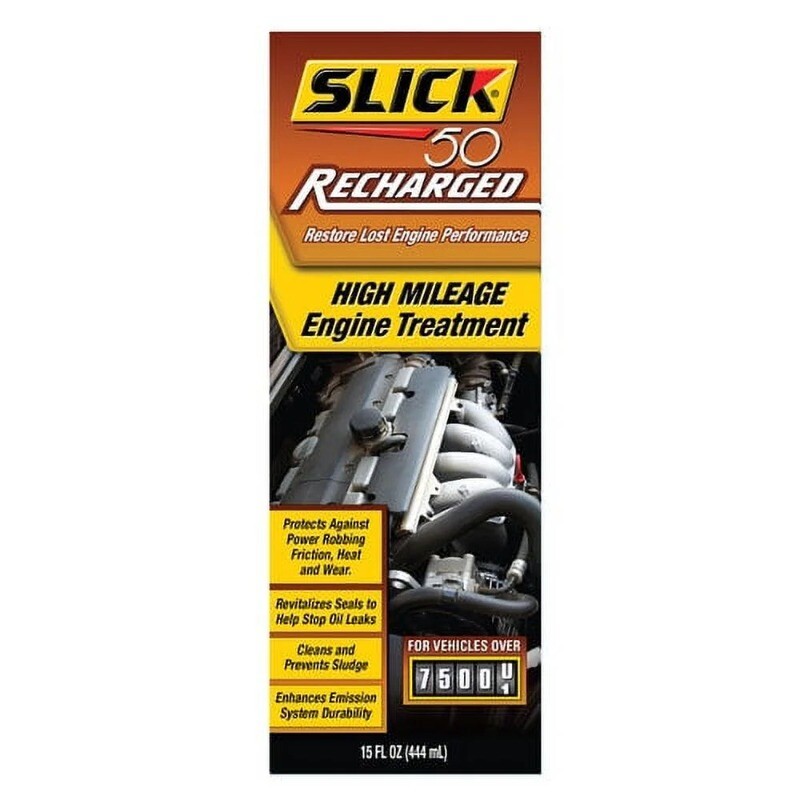 Slick 50Recharged High Mileage Engine Treatment,Restores Lost Engine Performance