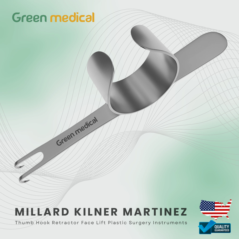 Millard Kilner Martinez Thumb Hook Retractor Face Lift Plastic Surgery