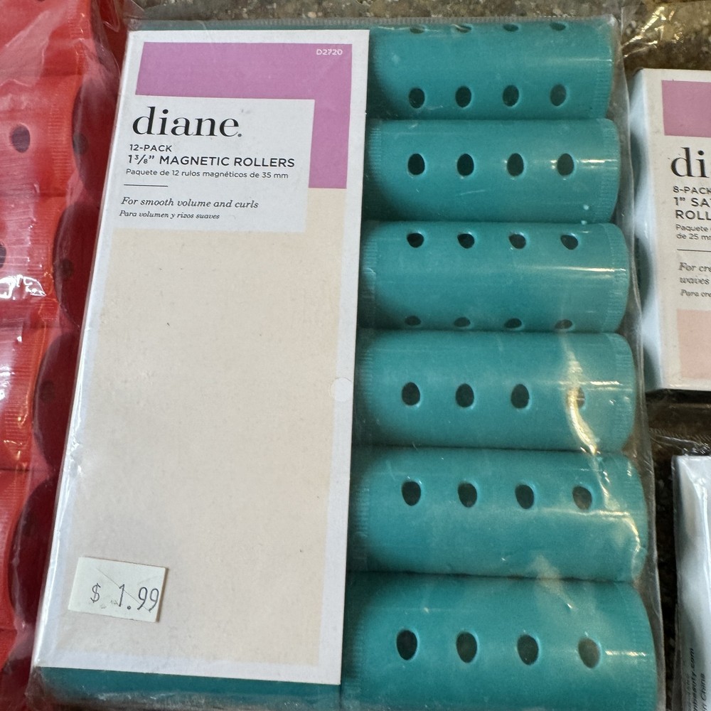 Diane Foam Rollers Magnetic Rollers Twist Flex Rod Curlers Assorted Lot Bundle