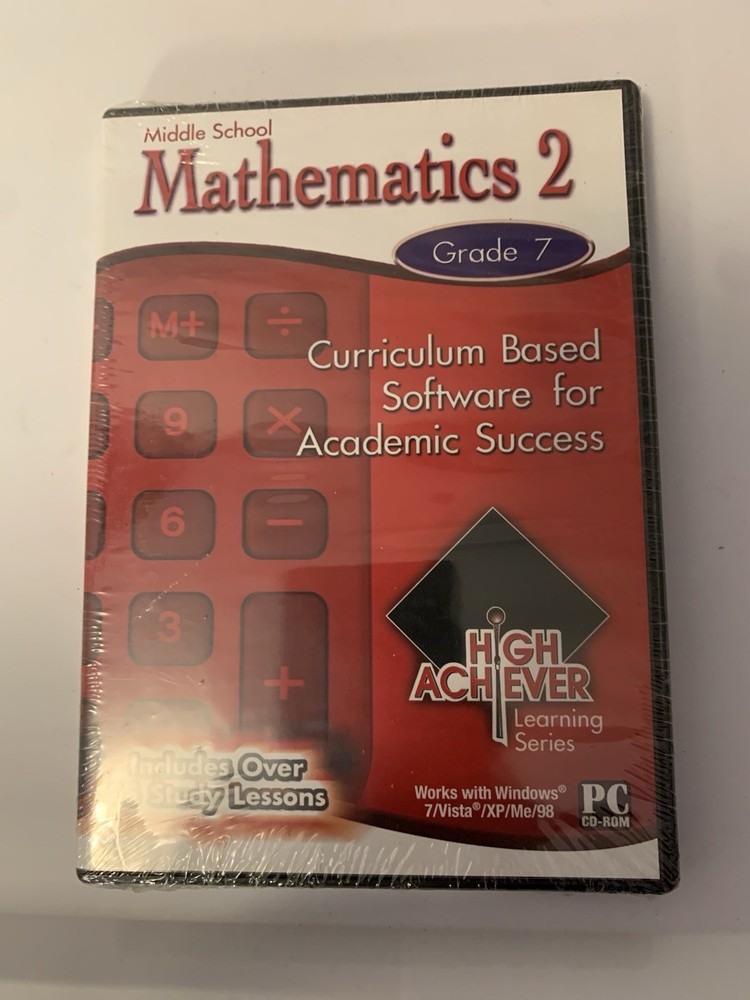 High Achiever Middle School Mathematics 2 (Grade 7) CD-ROM -NEW