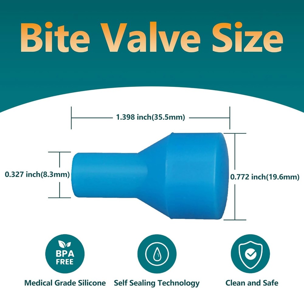 Replacement Bite Valve for Camelbak Hydration Pack Bladder - Leakproof Self-Seal