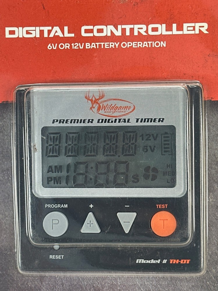 New Wildgame Innovations 6V or 12V Digital Timer Controller TH-DT Game Feeder -B