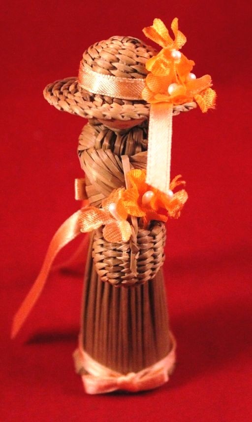Heartwarming 4" Handcrafted Straw Angel Korea