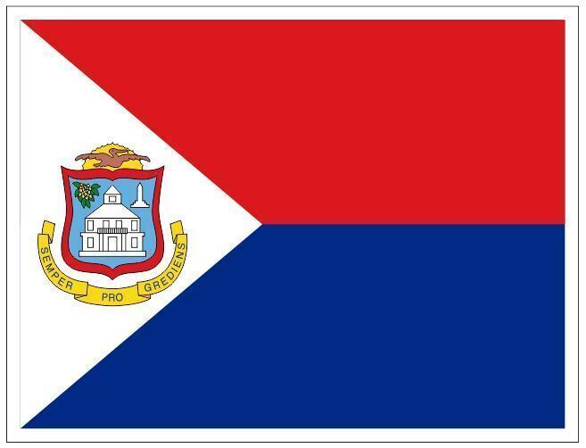 Sint Maarten Flag Sticker Decal