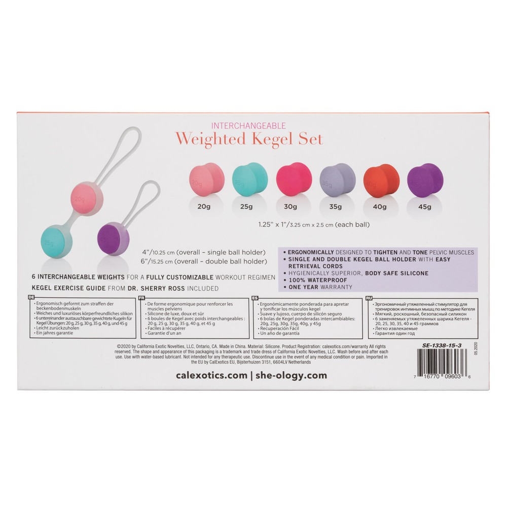 She-ology Kegel Exerciser Weights Set💋Vaginal Bladder Control Tightening