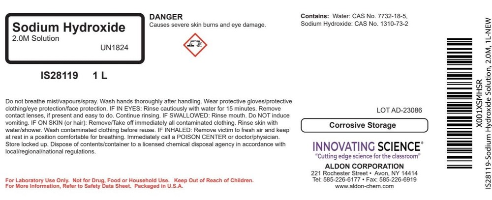 ALDON Innovating Science Sodium Hydroxide Solution, 2.0M, 1L - The Curated Chemi