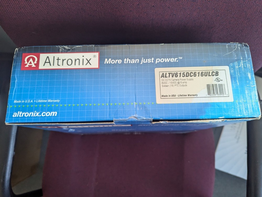 Altronix power supply - ALTV615DC616ULCB
