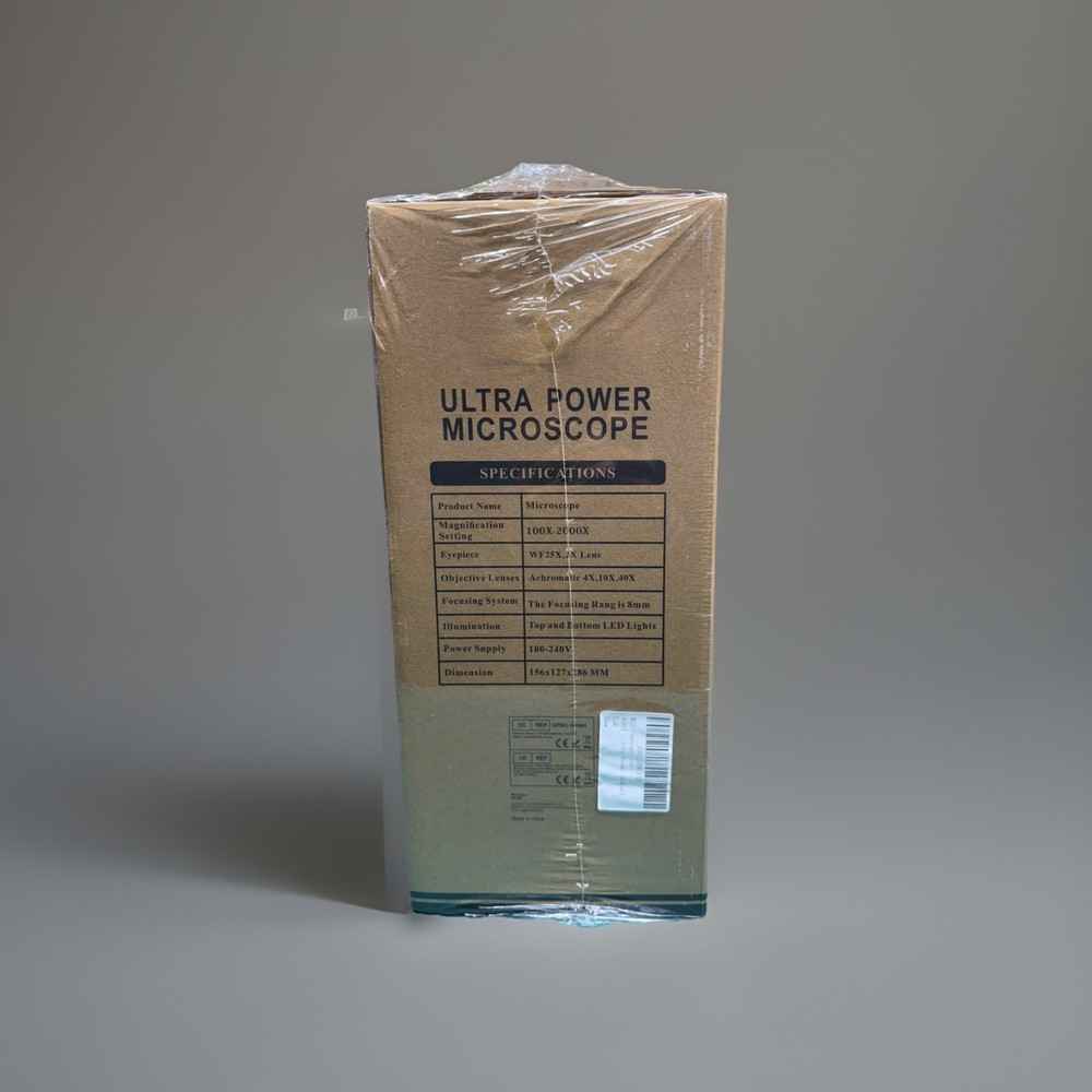 BEBANG 100X-2000X Compound Microscope With Slides And Operating Accessories