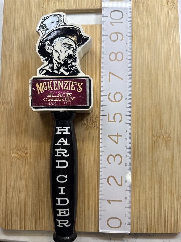 McKenzie's Hard Pressed Black Cherry Hard Cider Tap Handle Breweriana Bar Pull