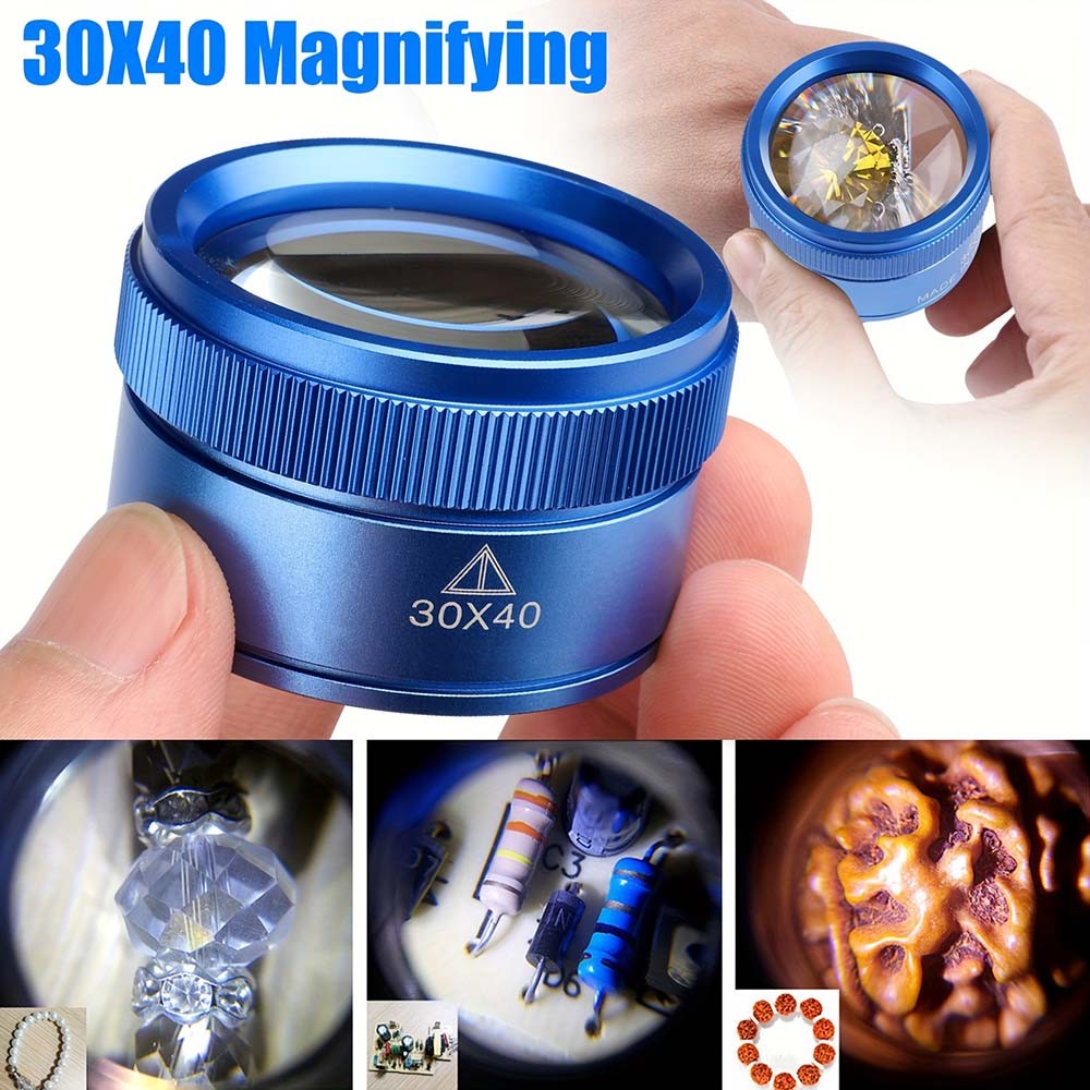 Compact Sturdy Scratch-Resistant Lens-Protected Portable Pocket Magnifying Glass