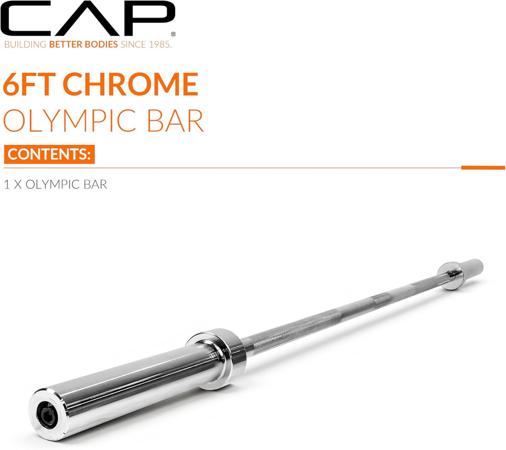 2-Inch Olympic Barbell Bars | 5 Ft, 6 Ft, & 7 Ft | Multiple Options