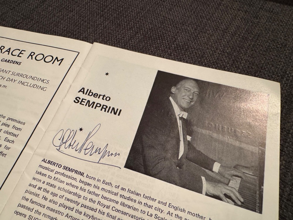 Multi-signed Weston-super-Mare Theatre Programme 1970s Semprini Campbell Lewis +