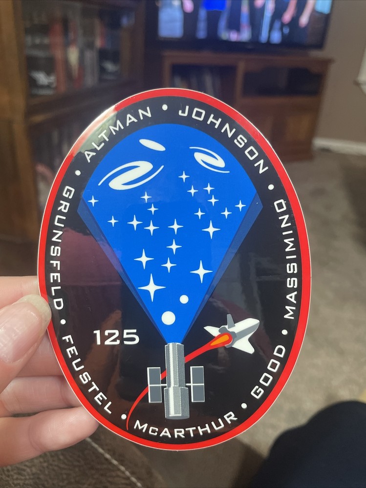 Original STS-125 Space Shuttle Sticker
