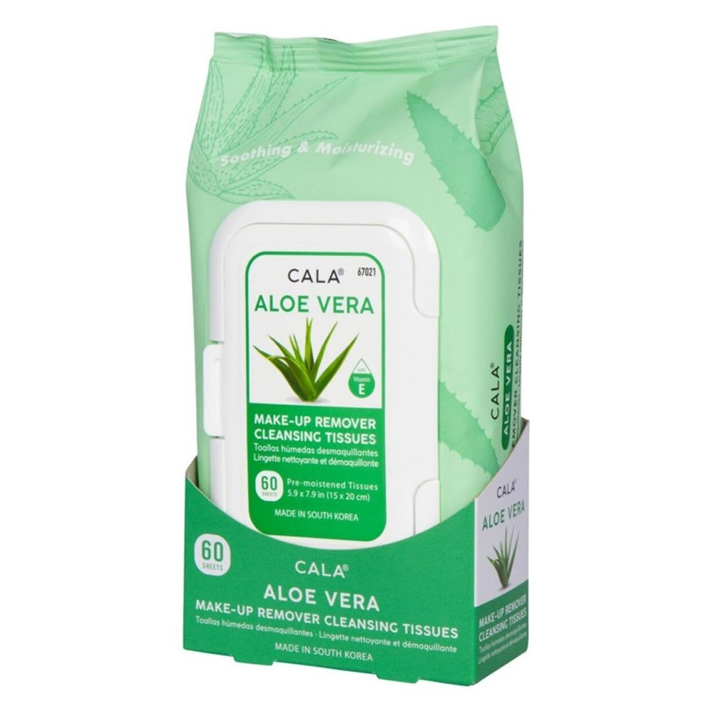 CALA Makeup Remover Cleansing Tissues (60 Sheets) Aloe Vera