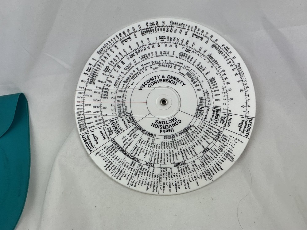 Comprehensive Circular Conversion Calculator Slide Rule Link Hampson Ltd cased