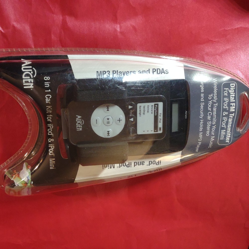 Augen Digital FM Wireless Transmitter (for iPod & iPod Mini) w/Charger&Holder