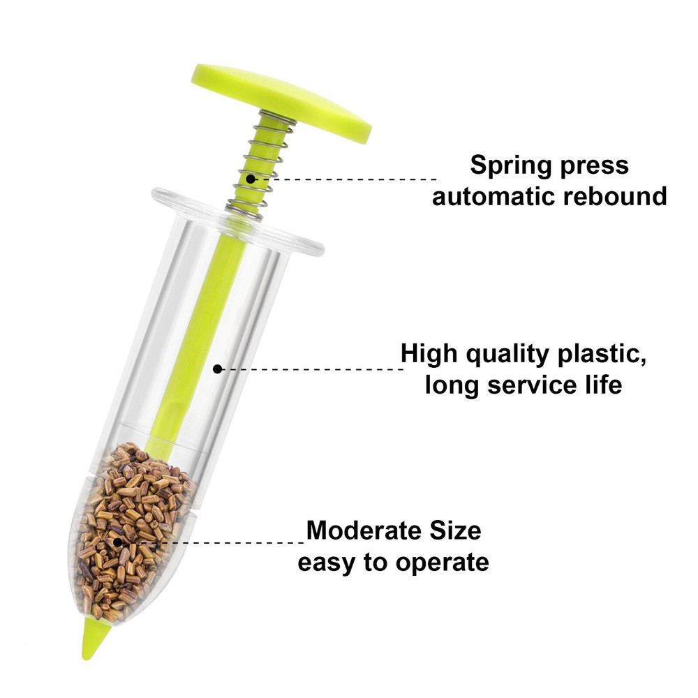 10pcs Adjustable Seed Sower Dispenser Garden Hand Bulb Planter Tool