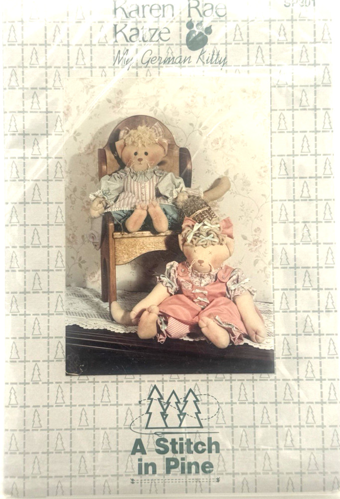 A Stitch in Pine Pattern #SP301 - My German Kitty (21")