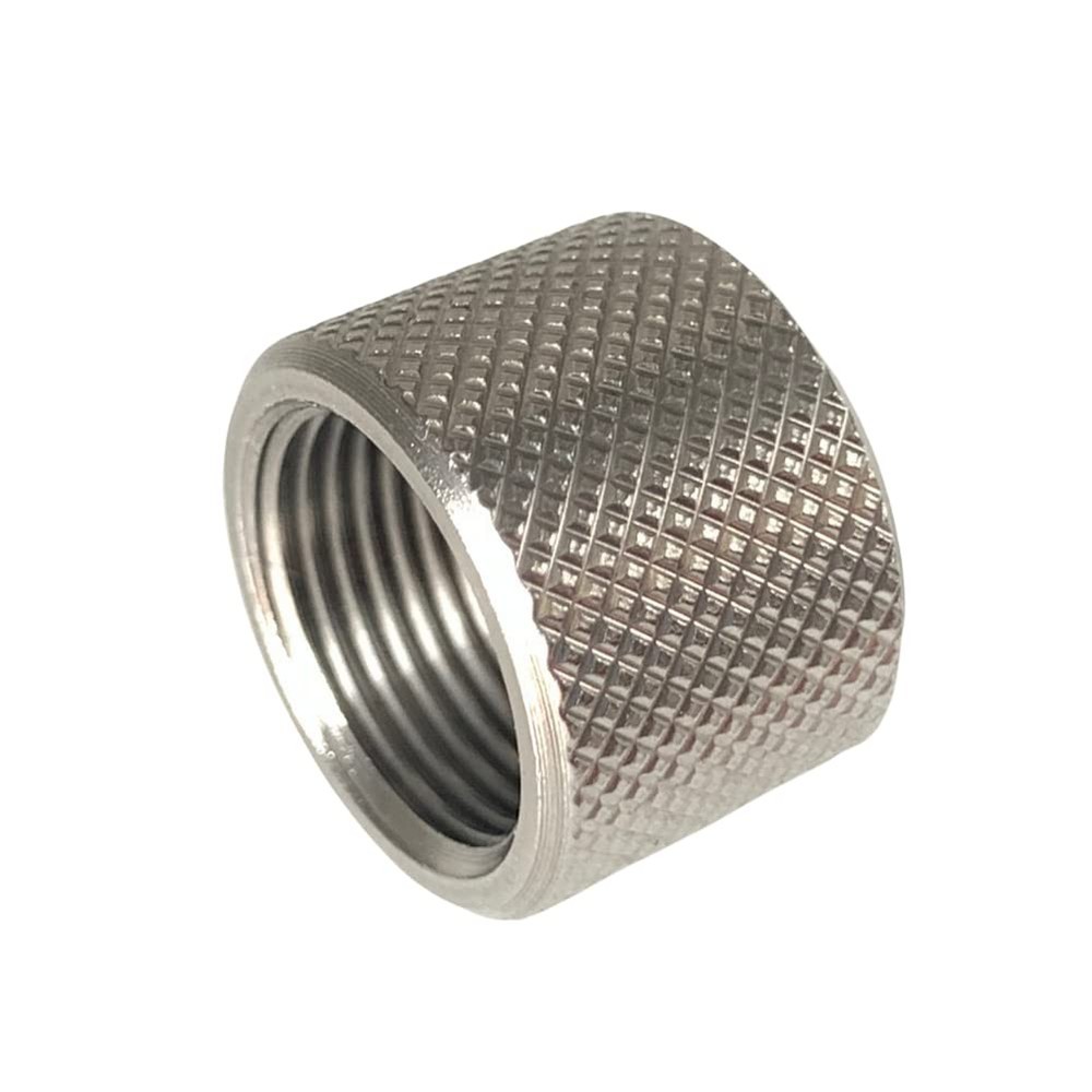 1/2x28 Barrel Thread Protector Nuts 9mm Silver Hardware Fastener Equipment